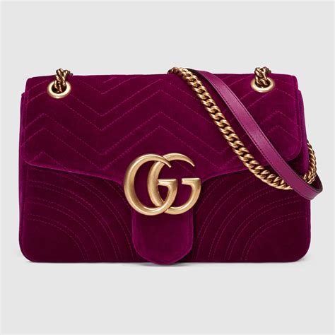 gucci gg marmont velvet bag